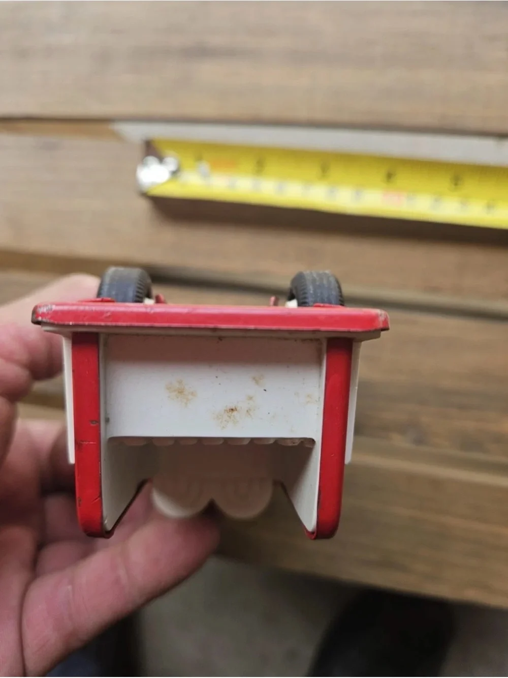 Vintage Tonka Pressed Steel Mini Fire Truck Red & White Rescue Engine 1969–1972